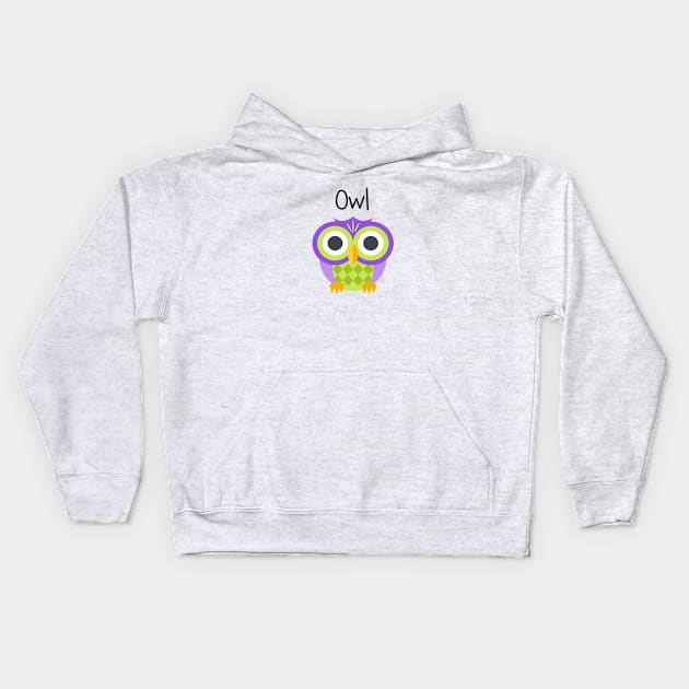 Mr. Owl Kids Hoodie by EclecticWarrior101